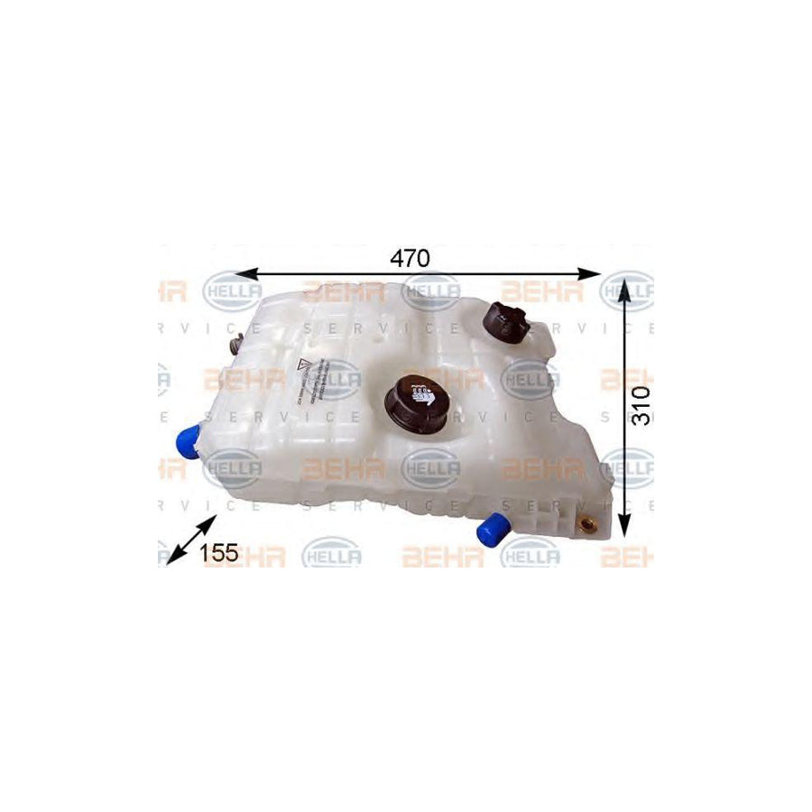 Hella 8MA 376 753-771 Coolant Expansion Tank