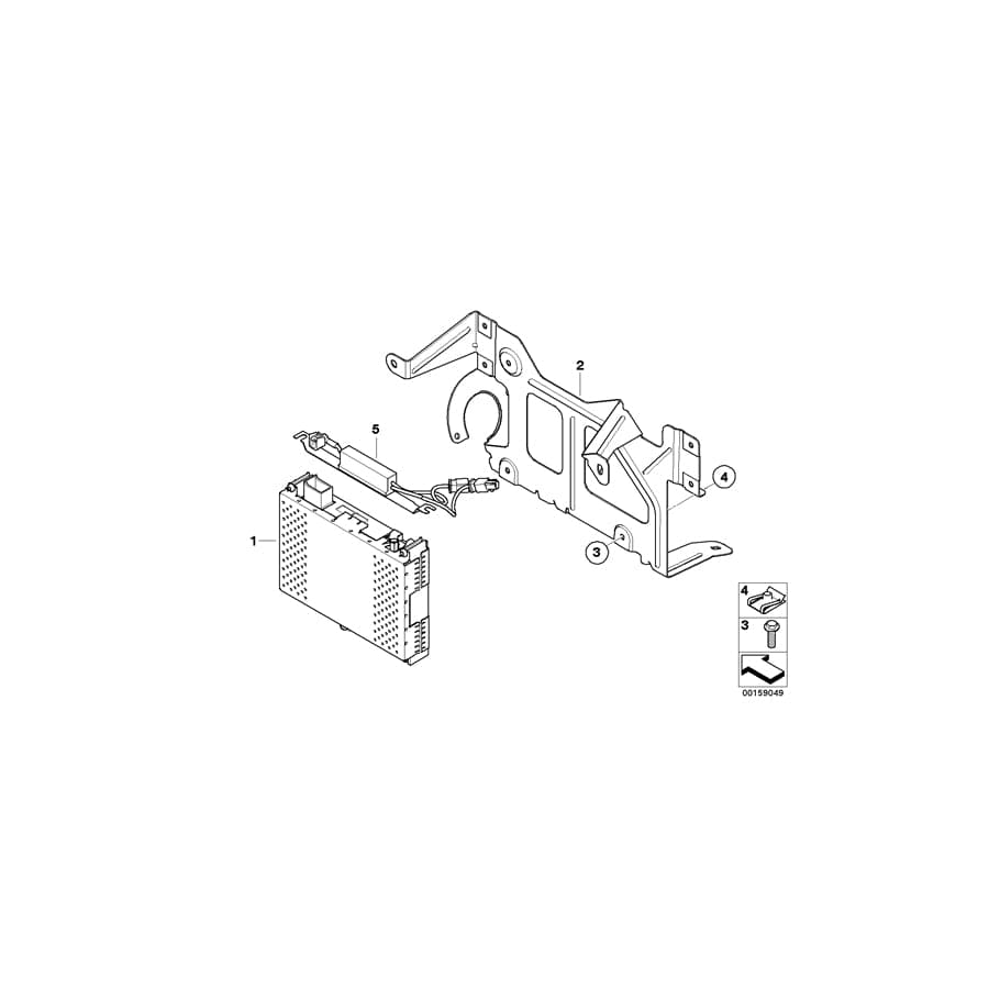 Genuine BMW 65156925444 E61 E61 Bracket Iboc-Tuner (Inc. 535xi & 530xi) | ML Performance UK Car Parts