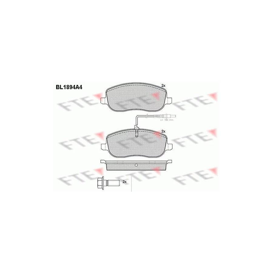 Fte BL1894A4 Brake Pad Set | ML Performance UK Car Parts