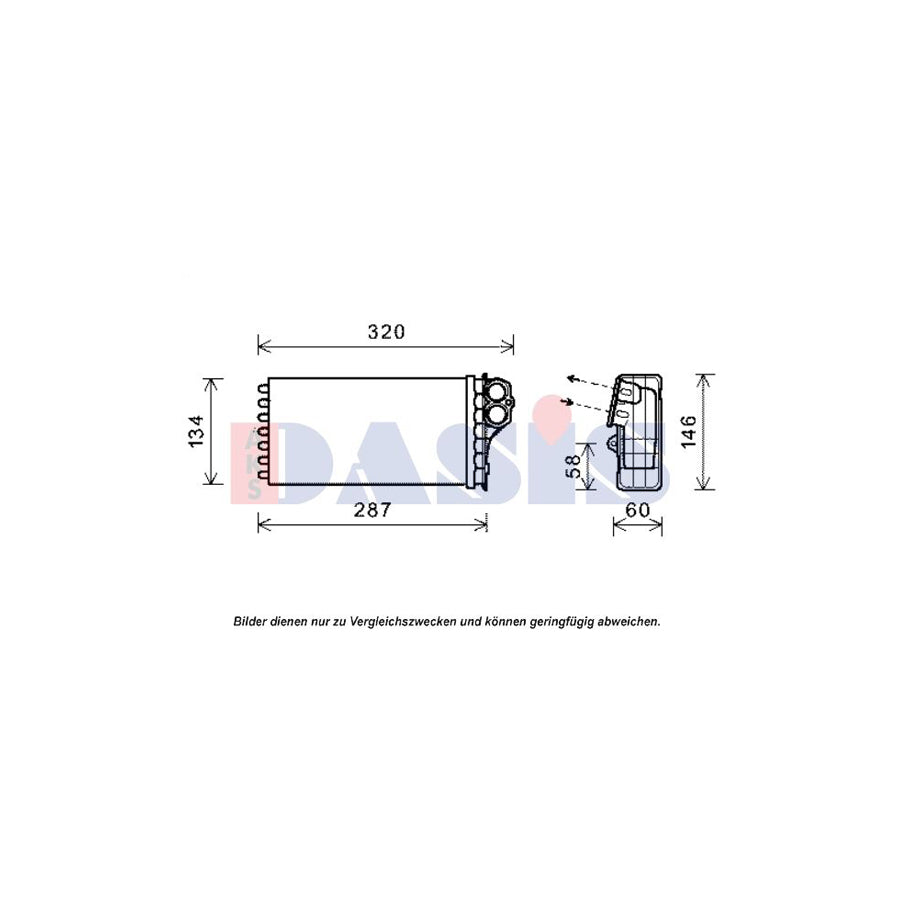 AKS Dasis 069005N Heater Matrix For Citroën Xsara Picasso (N68) | ML Performance UK