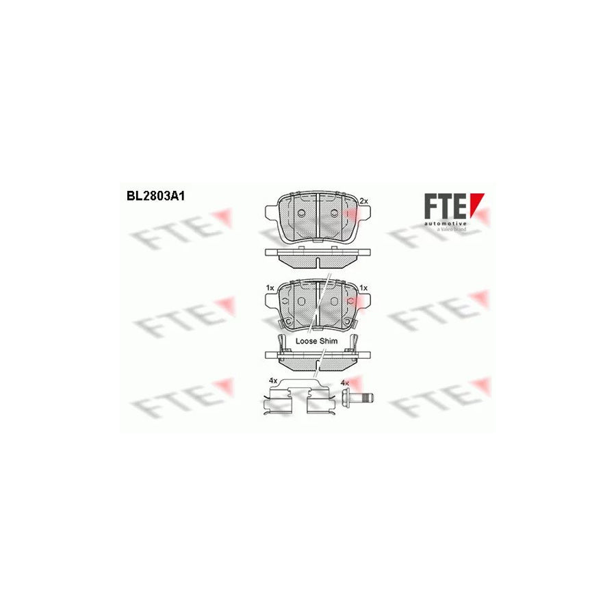 Fte BL2803A1 Brake Pad Set | ML Performance UK Car Parts