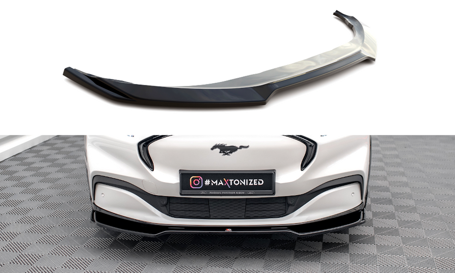 Maxton Design FO-MU-MACHE-1-FD2T Front Splitter V.2 Ford Mustang Mach-E MK1 | ML Performance UK Car Parts