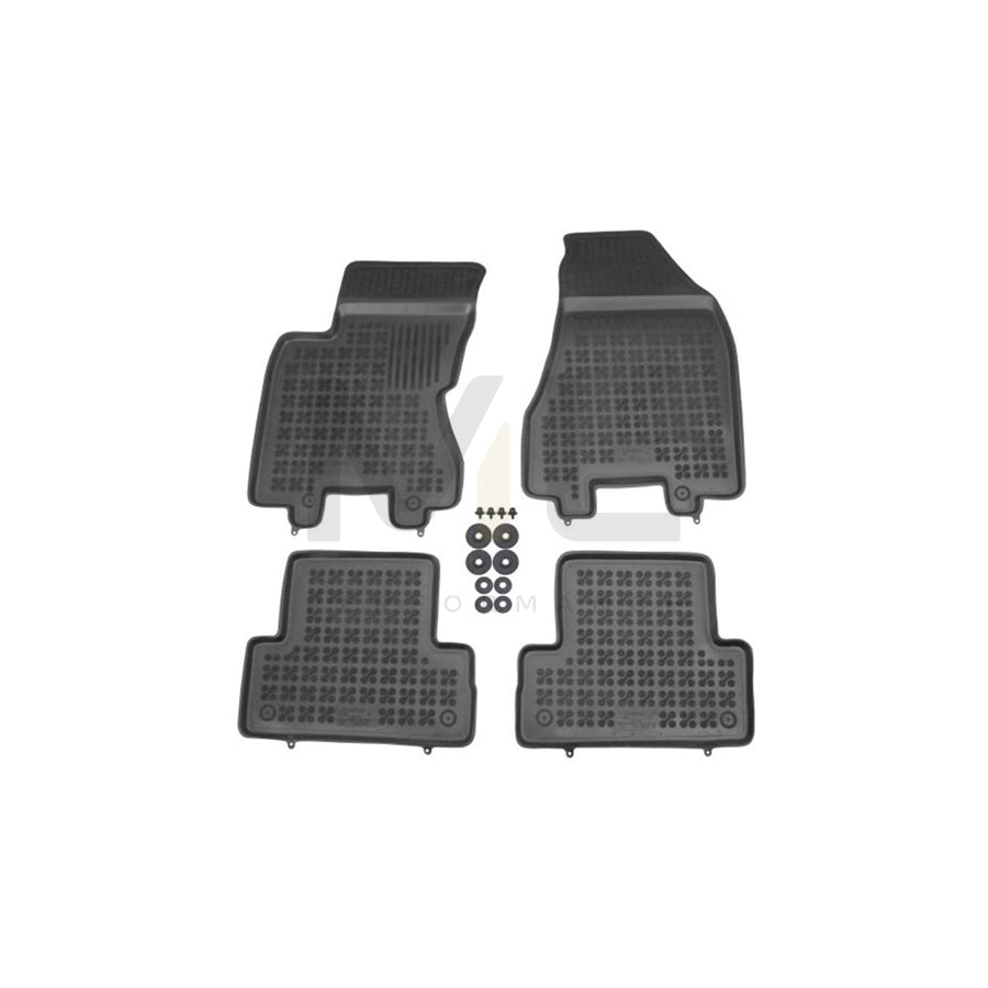 REZAW PLAST 201806 Floor mat set for NISSAN X-Trail (T31) Elastomer, Front and Rear, Black | ML Performance Car Parts