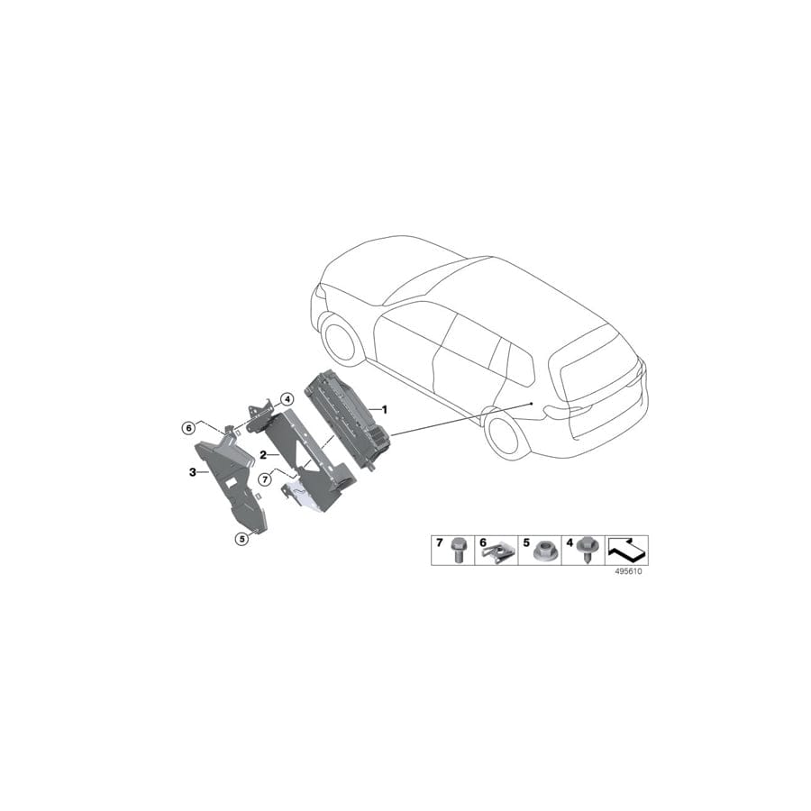 Genuine BMW 65156832603 G07 Bracket Ram / Tv / Lte (Inc. X7 50iX, X7 40iX & X7 M50dX) | ML Performance UK Car Parts