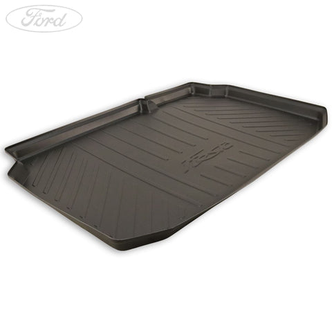 GENUINE FORD 1804541 FIESTA BOOT LINER TRAY STYLE WITH RAISED EDGES, TO FIT UNDERNEATH SECOND LOAD FLOOR, BLACK WITH FIESTA LOGO, 2012-2017 | ML Performance UK