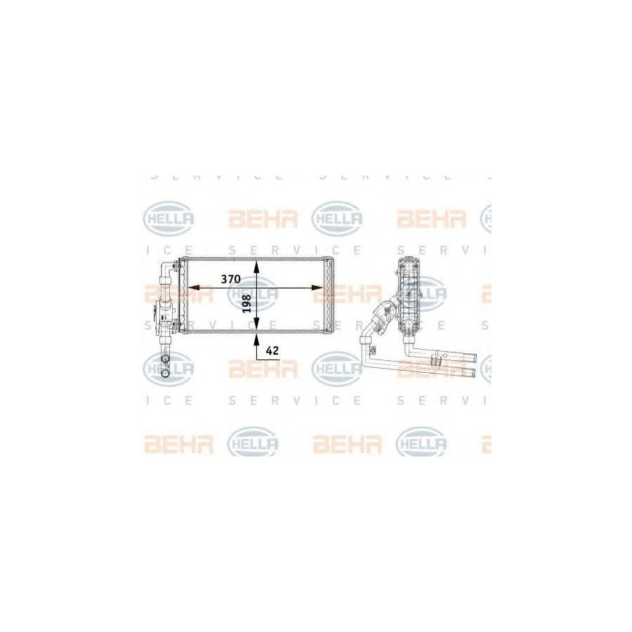 Hella 8FH 351 312-191 Heater Matrix