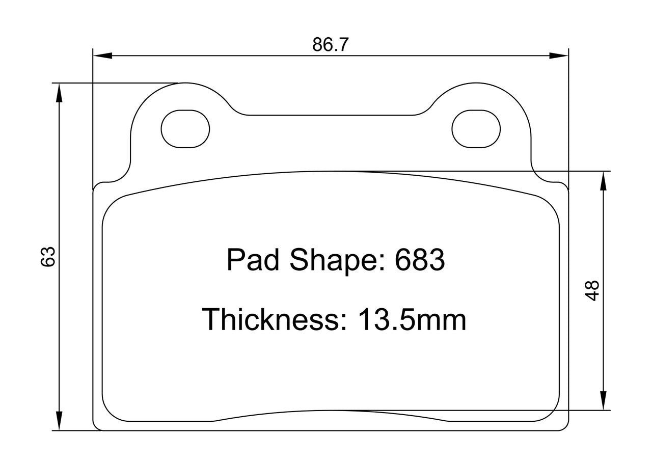 Paragon PBP683 Brake Pads