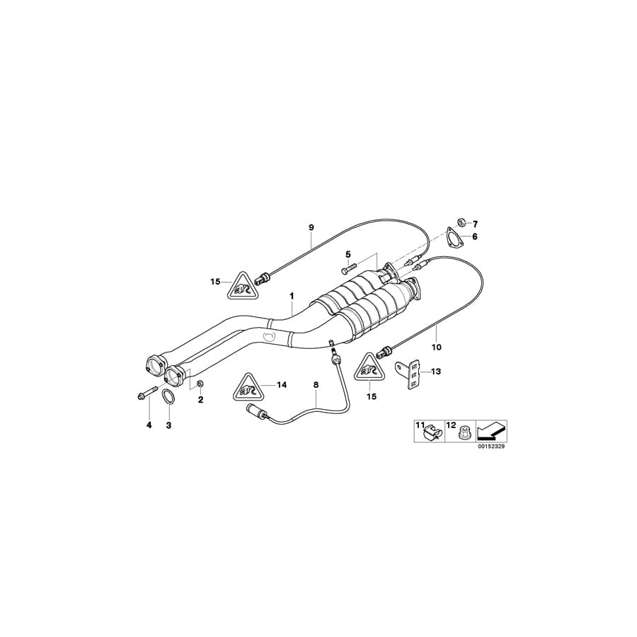 Genuine BMW 11787834704 E85 Temperature Sensor, Exhaust (Inc. Z4 M3.2) | ML Performance UK Car Parts