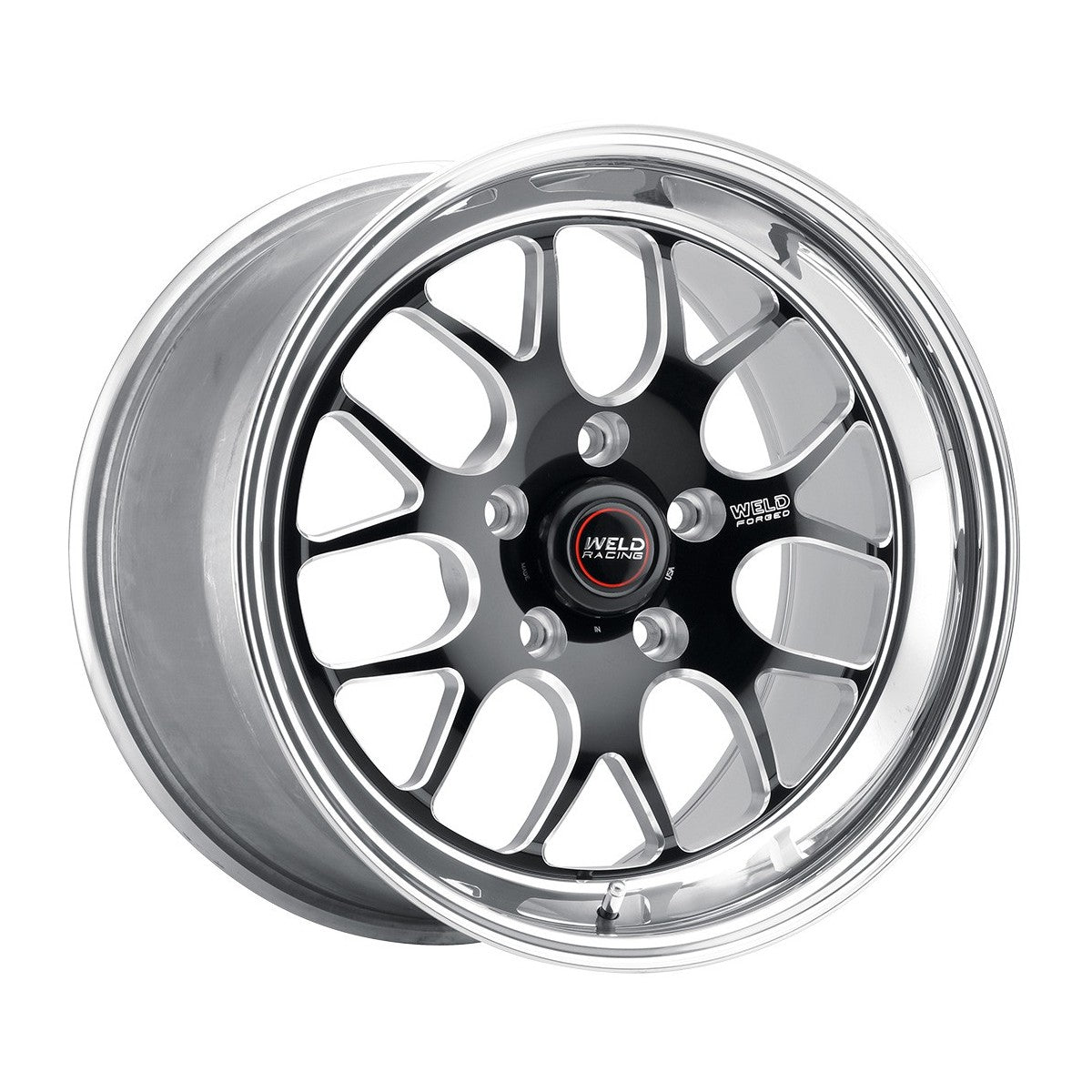 Weld 77HB8100W66A S77 Wheel 18x10 5x115 ET28 BS6.6 Black Center - Polished Shell