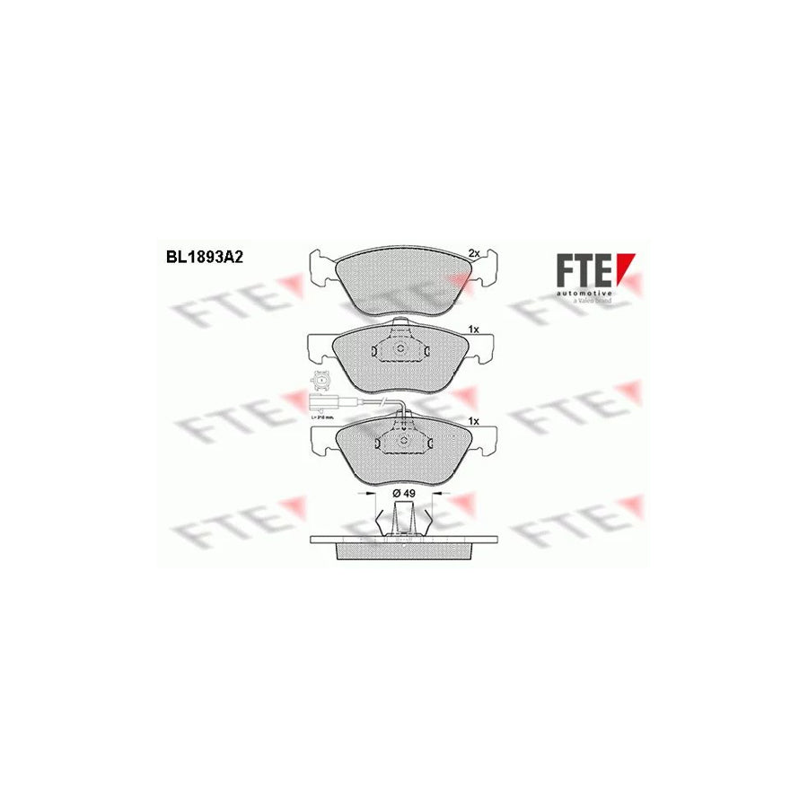 Fte BL1893A2 Brake Pad Set | ML Performance UK Car Parts