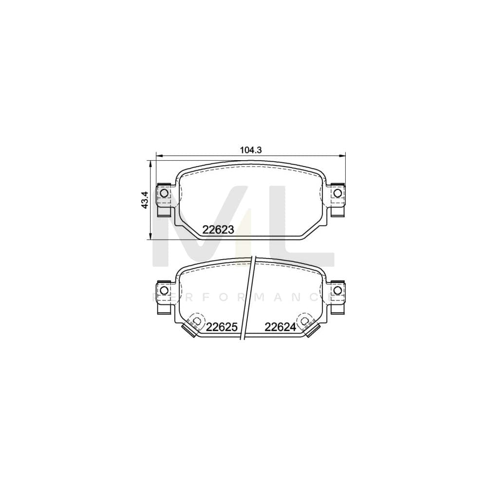 Brembo P 49 063 Brake Pad Set With Acoustic Wear Warning | ML Performance Car Parts