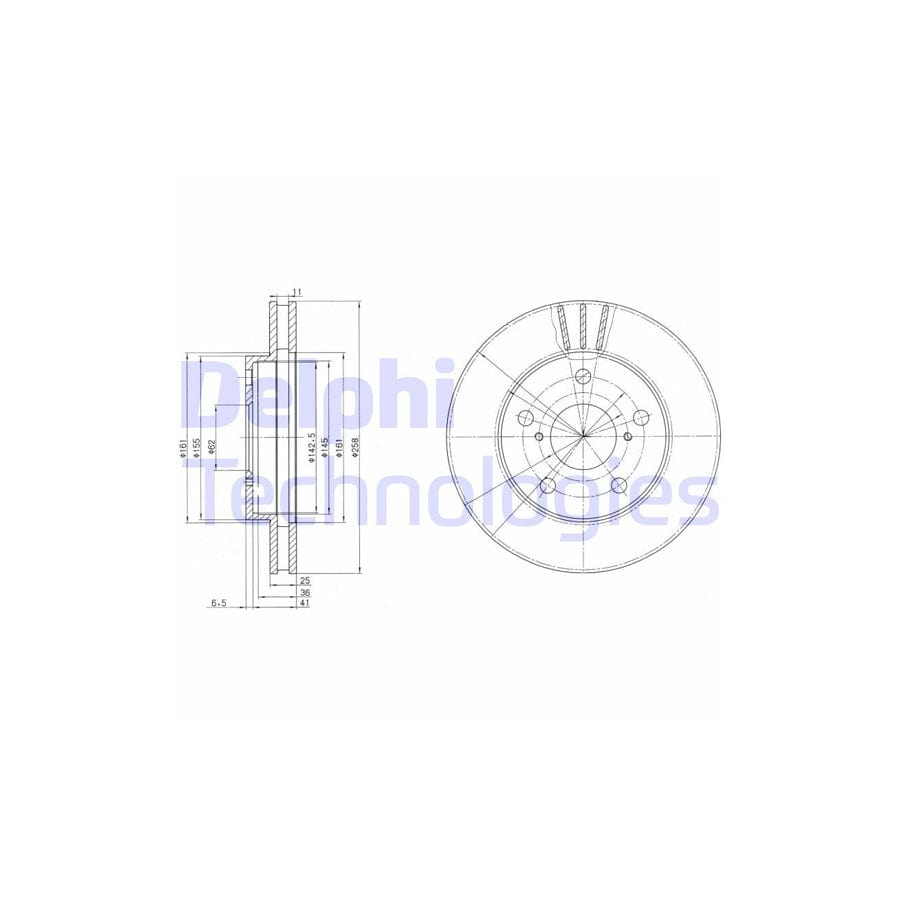 Delphi Bg3355 Brake Disc For Toyota Mr2 Ii Coupe (W20)