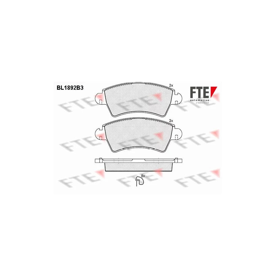 Fte BL1892B3 Brake Pad Set | ML Performance UK Car Parts