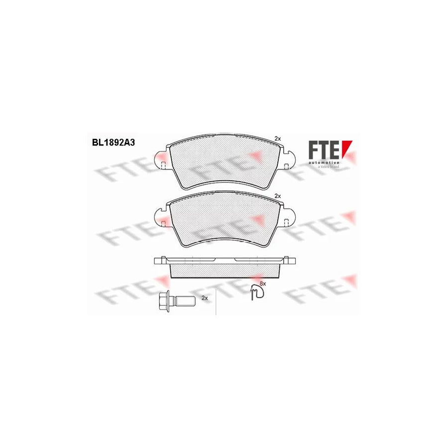 Fte BL1892A3 Brake Pad Set | ML Performance UK Car Parts