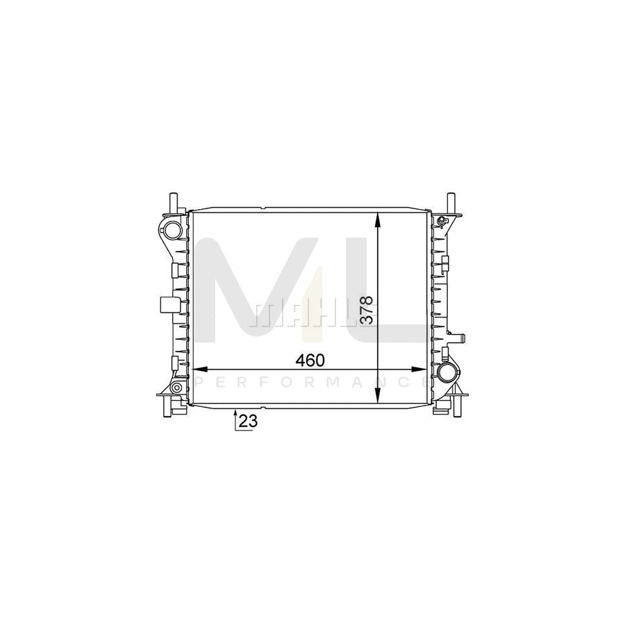 MAHLE ORIGINAL CR 1136 000S Engine radiator for FORD FOCUS Brazed cooling fins, Manual Transmission | ML Performance Car Parts