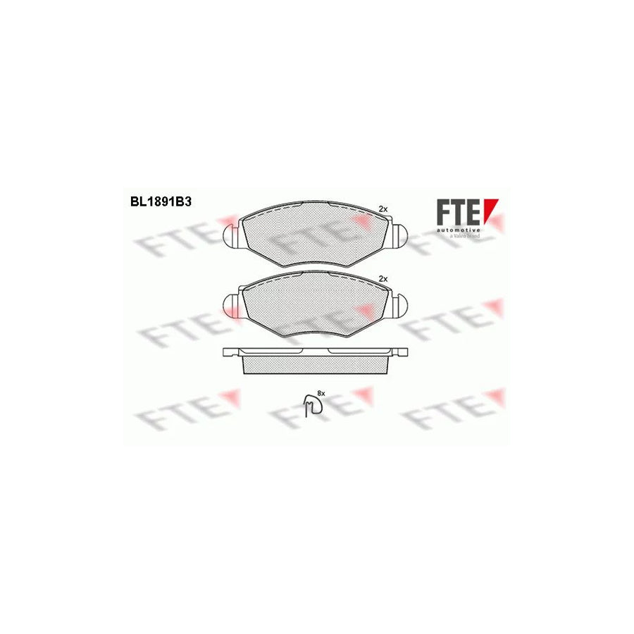 Fte BL1891B3 Brake Pad Set | ML Performance UK Car Parts