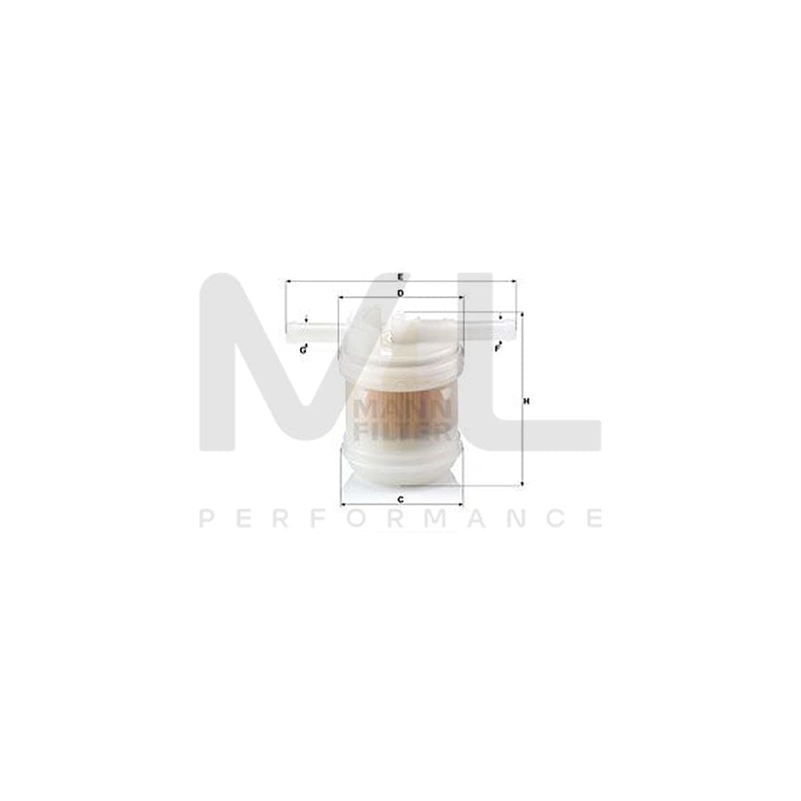 MANN-FILTER WK 42/14 Fuel filter In-Line Filter | ML Performance Car Parts