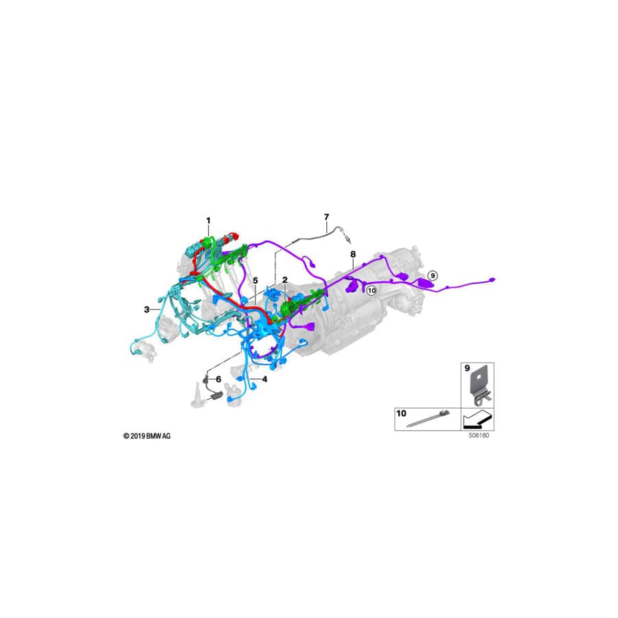 Genuine BMW 12517856777 F92 F93 F91 Wiring Harness, Engine Sensor Module 45143 (Inc. M5 & M8) | ML Performance UK Car Parts