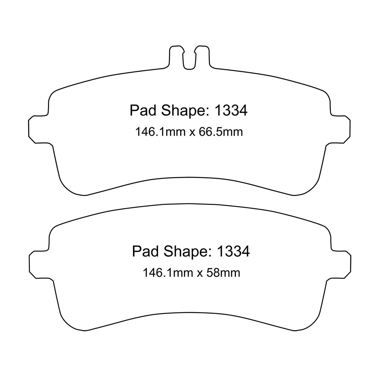 Paragon PBP1334 Brake Pads