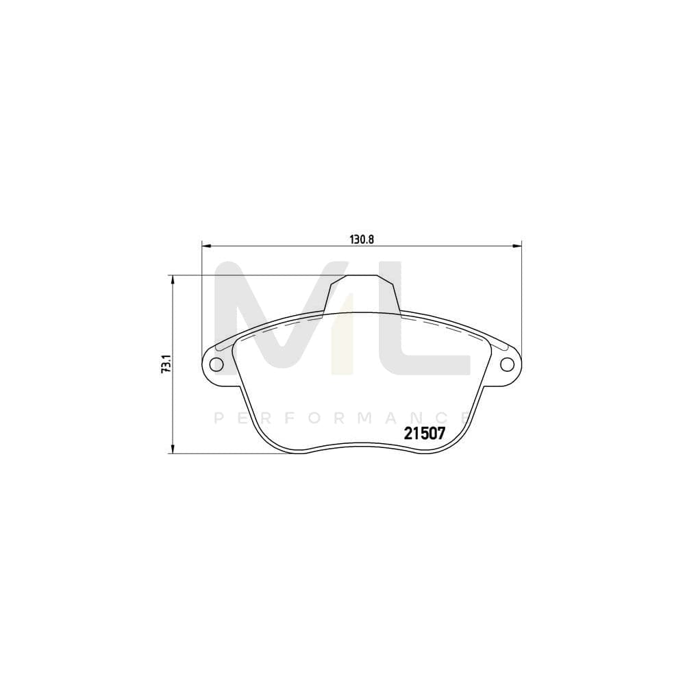 Brembo P 61 048 Brake Pad Set For Peugeot 605 Saloon | ML Performance Car Parts