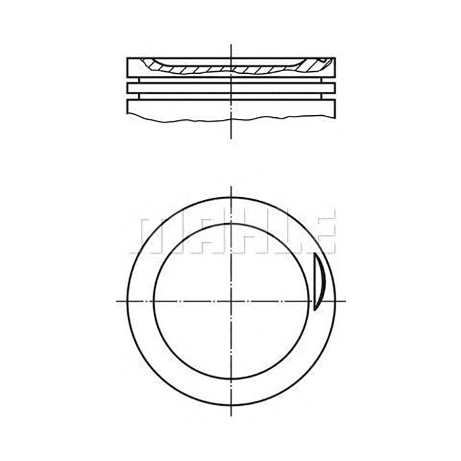 MAHLE ORIGINAL 6272102 Piston for MAZDA 323 78 mm, with piston rings | ML Performance Car Parts