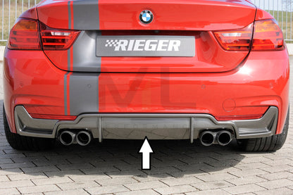 Rieger 00099263 BMW 4 Series F32 F33 F36 Rear Diffuser 1 | ML Performance UK Car Parts