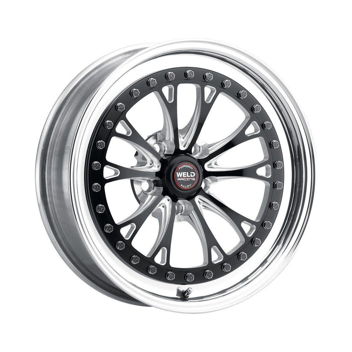 Weld 94HB7080N52A Vitesse Wheel 17x8 5x120 ET18 BS5.2 Black Center - Polished Shell