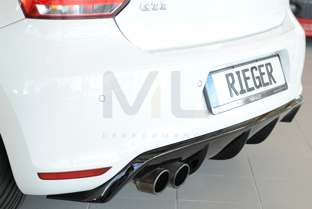 Rieger 00088039 VW 6R Mk6 Polo Rear Diffuser 4 | ML Performance UK Car Parts