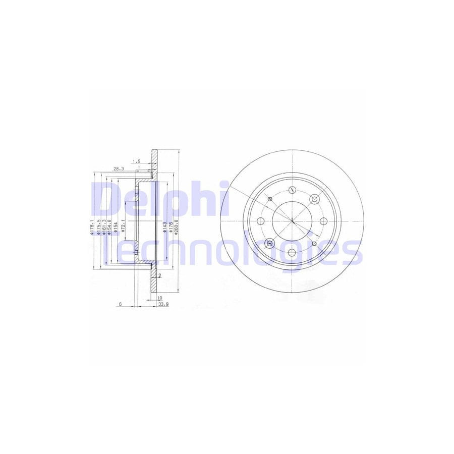 Delphi Bg3336 Brake Disc