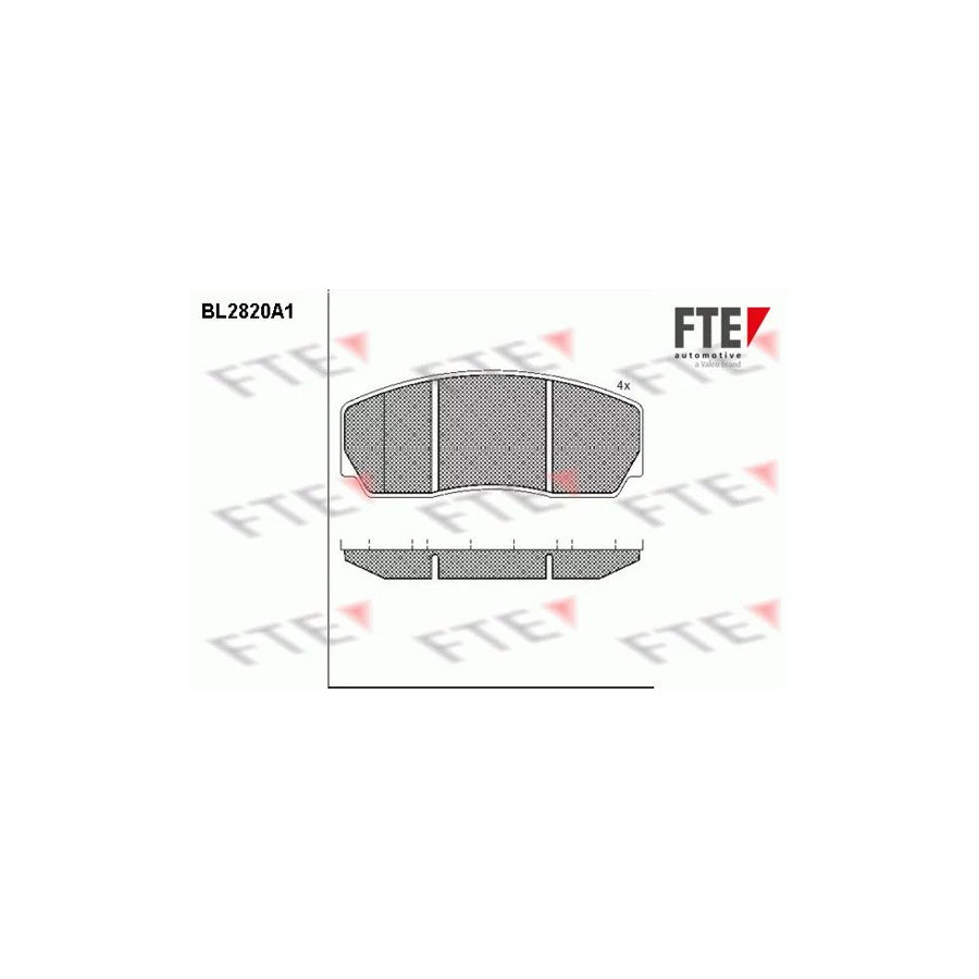 Fte BL2820A1 Brake Pad Set For Volvo 850 Saloon (854) | ML Performance UK Car Parts