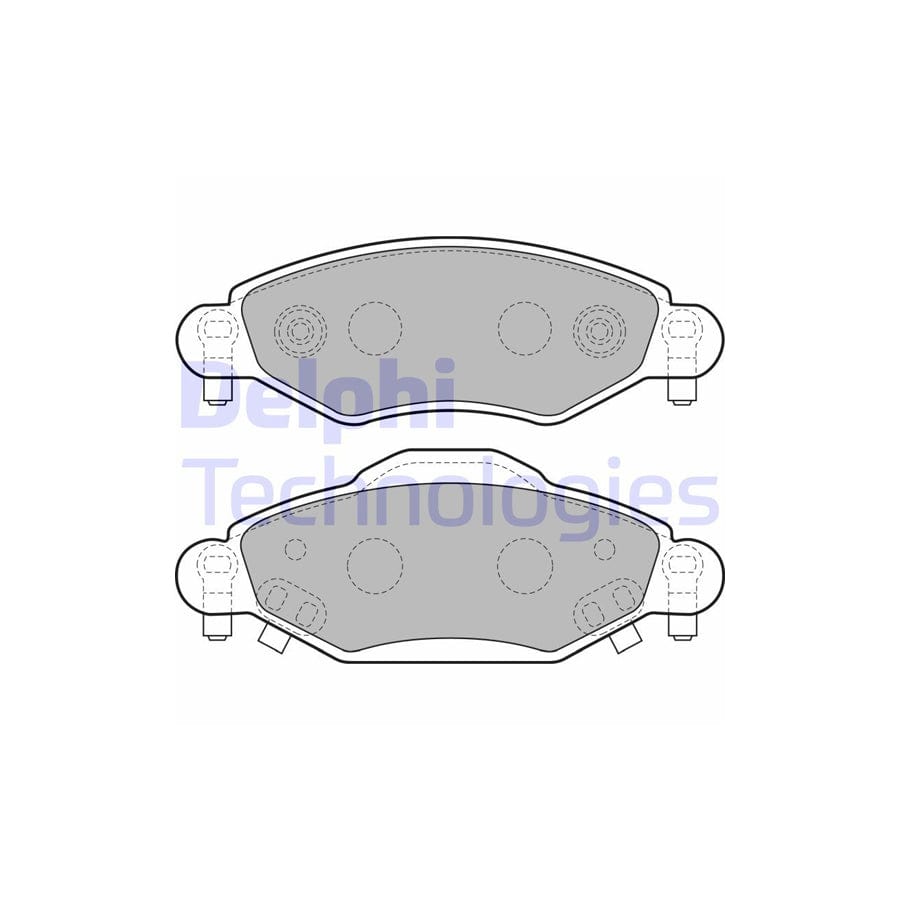 Delphi Lp1840 Brake Pad Set For Toyota Yaris