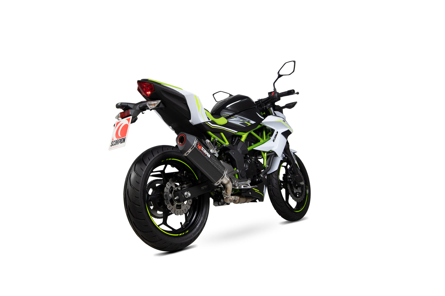 Scorpion RKA125CEO Kawasaki Z125 Serket Parallel Slip-On - Carbon Fibre Sleeve | ML Performance UK UK