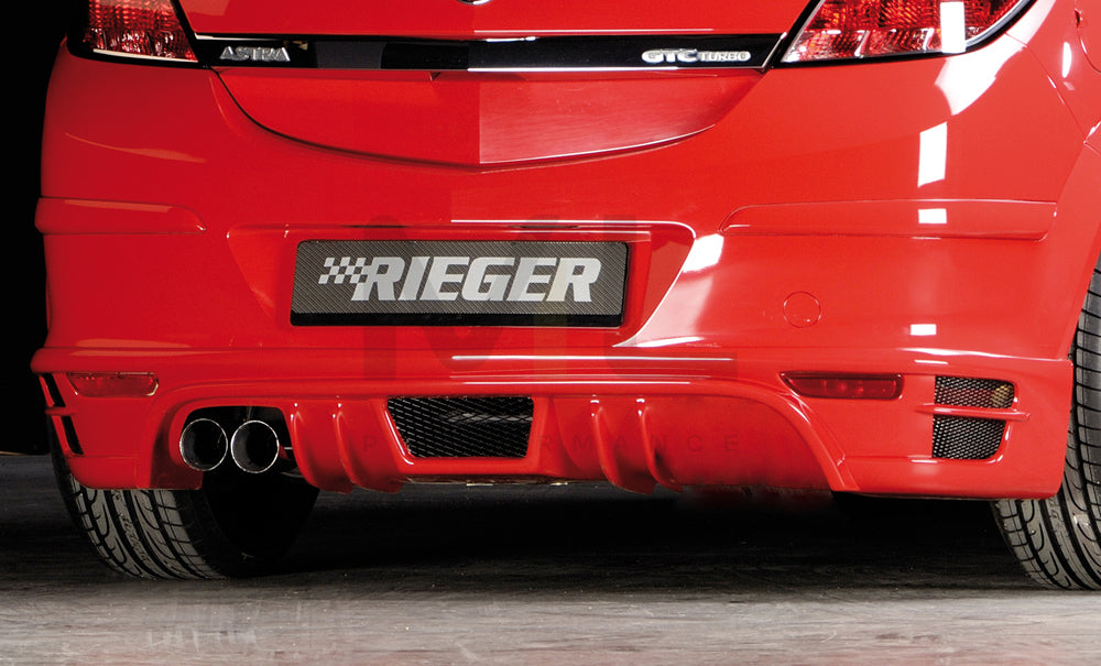 Rieger 00051237 Opel Astra H GTC Rear Diffuser 1 | ML Performance UK Car Parts