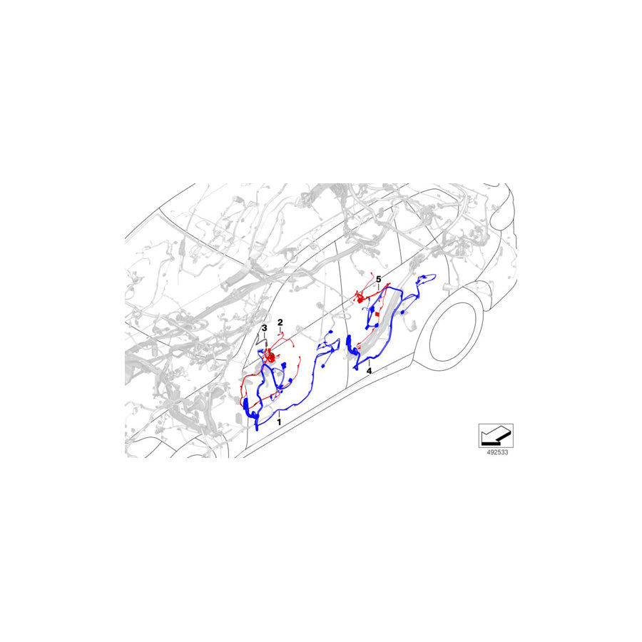 Genuine BMW 61128714376 F40 F44 Wiring Harn.F.Door Trim Panel Pass.Side (Inc. 118i, 218i & 220d) | ML Performance UK