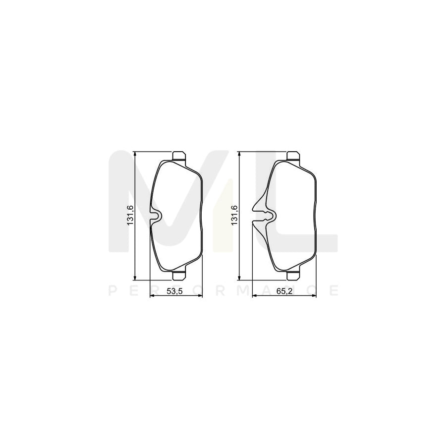 Bosch 0986494264 Brake Pad Set With Mounting Manual BP1176 | ML Performance Car Parts