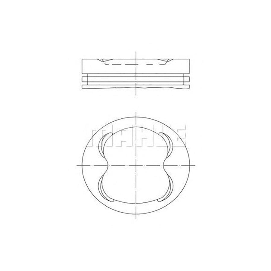 MAHLE ORIGINAL 607 45 00 Piston 86 mm, with piston rings | ML Performance Car Parts