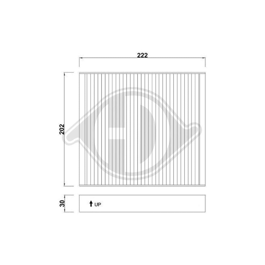 DIEDERICHS DCI1064 Pollen Filter | ML Performance UK Car Parts