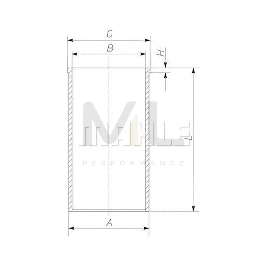 MAHLE ORIGINAL 039WV43 Cylinder Sleeve 73,7mm | ML Performance Car Parts