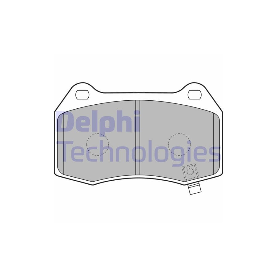 Delphi Lp1838 Brake Pad Set For Nissan 350 Z