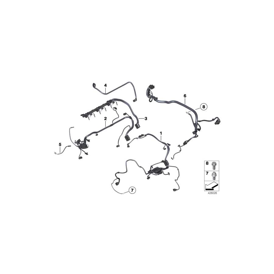 Genuine BMW 12517631759 F02 F12 F06 Wiring Harness, Eng. Sensoric Module 2 (Inc. Hybrid 7L, X3 35iX & Hybrid 7) | ML Performance UK Car Parts