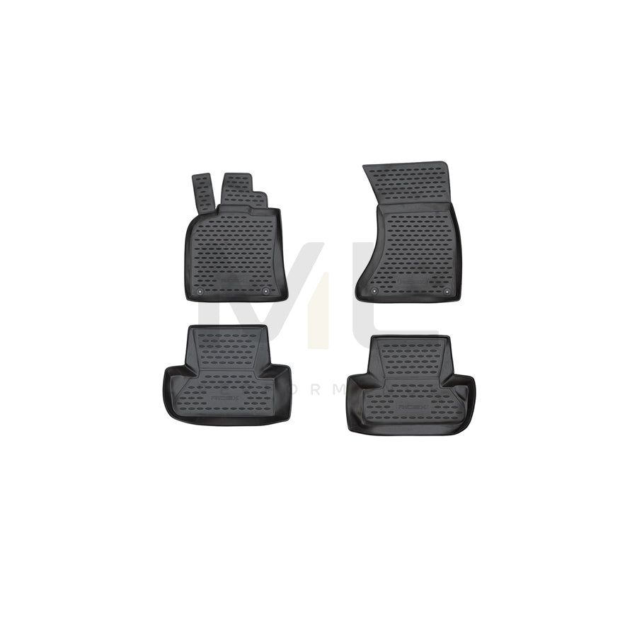 RIDEX Tailored 215A0753 Floor mat set for AUDI Q5 (8RB) Elastomer, Front and Rear, Quantity: 4, Black | ML Performance Car Parts