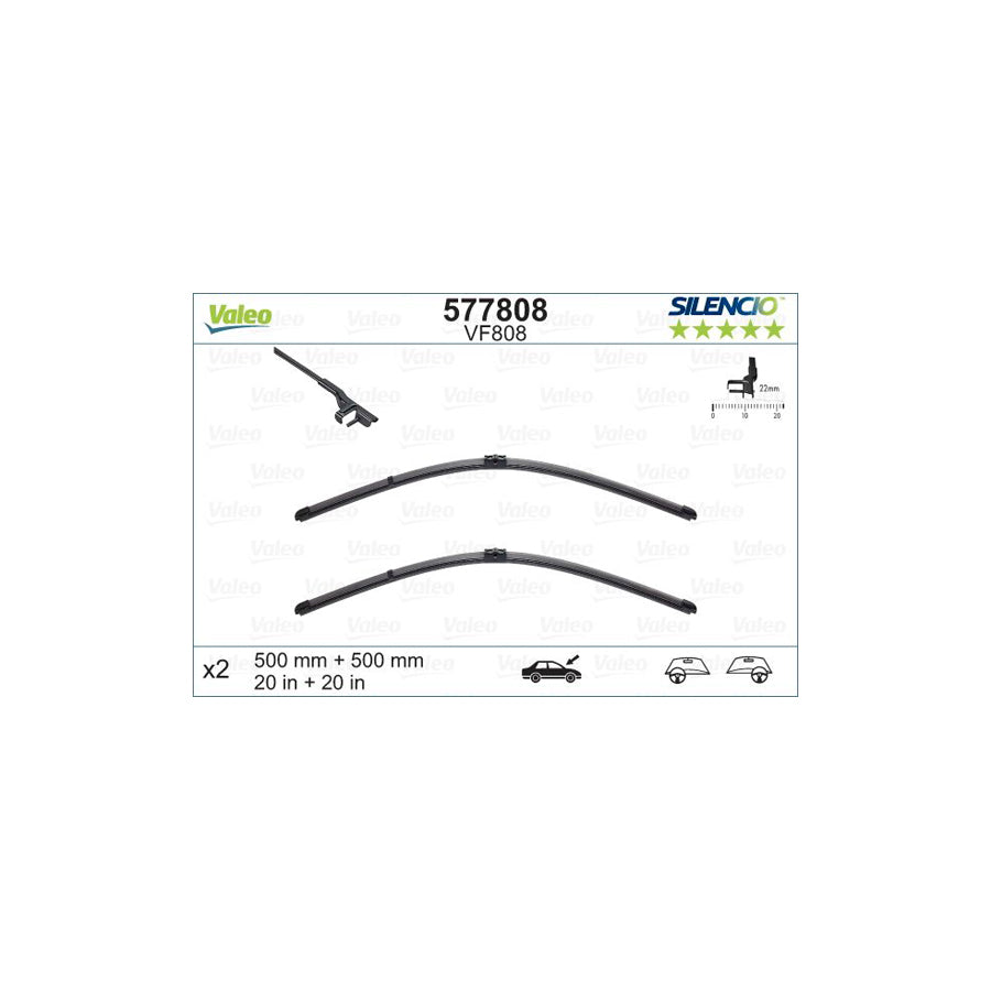 Valeo Silencio X.Trm 577808 Wiper Blade | ML Performance UK Car Parts