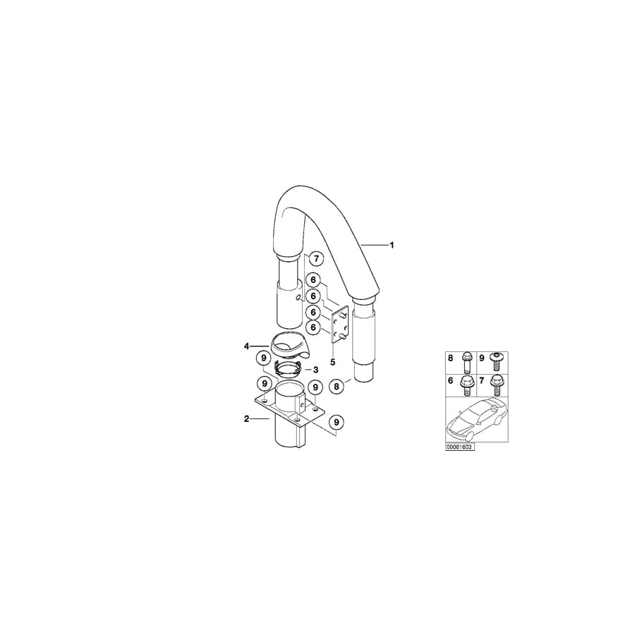 Genuine BMW 54618259478 E52 Covering Inner Right (Inc. ALPINA V8 & Z8) | ML Performance UK Car Parts