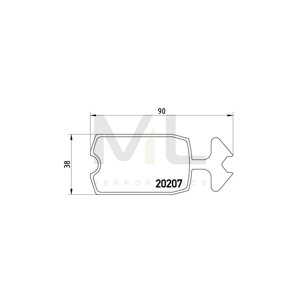 Brembo P 61 002 Brake Pad Set Excl. Wear Warning Contact | ML Performance Car Parts