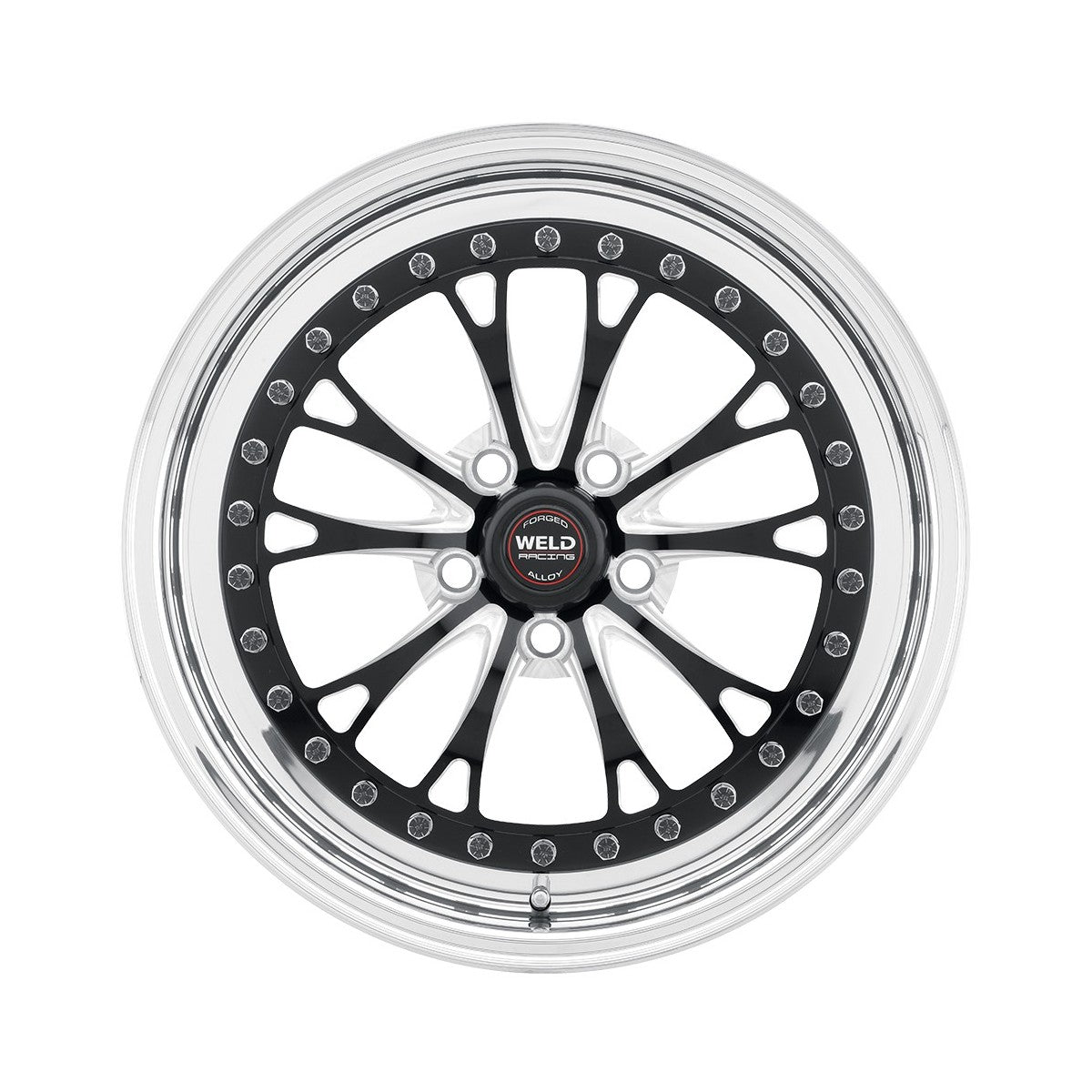 Weld 94HB7080A52A Vitesse Wheel 17x8 5x4.5 ET18 BS5.2 Black Center - Polished Shell