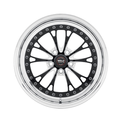 Weld 94HB7080A52A Vitesse Wheel 17x8 5x4.5 ET18 BS5.2 Black Center - Polished Shell