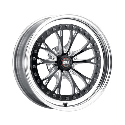 Weld 94HB7080A52A Vitesse Wheel 17x8 5x4.5 ET18 BS5.2 Black Center - Polished Shell