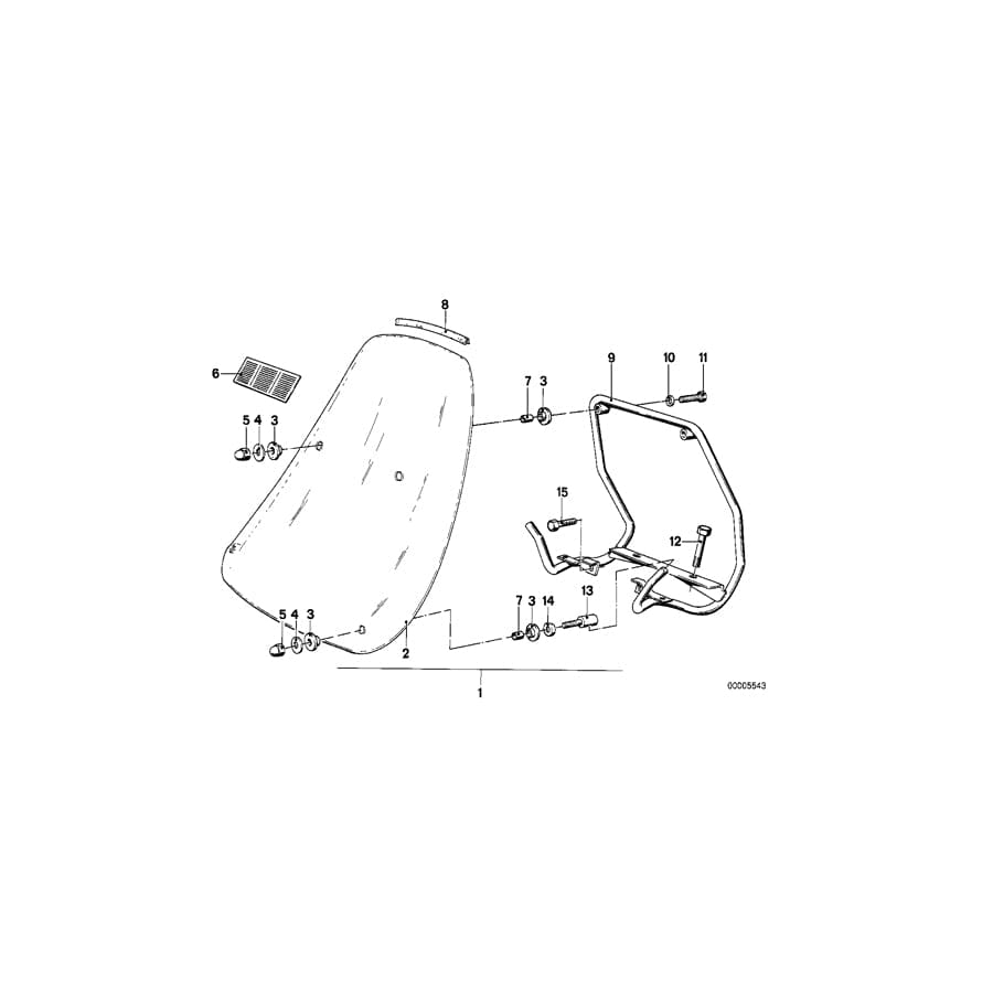 Genuine BMW 46631239671 65 Edge Protection (Inc. R45/N, R45 & R65) | ML Performance UK Car Parts