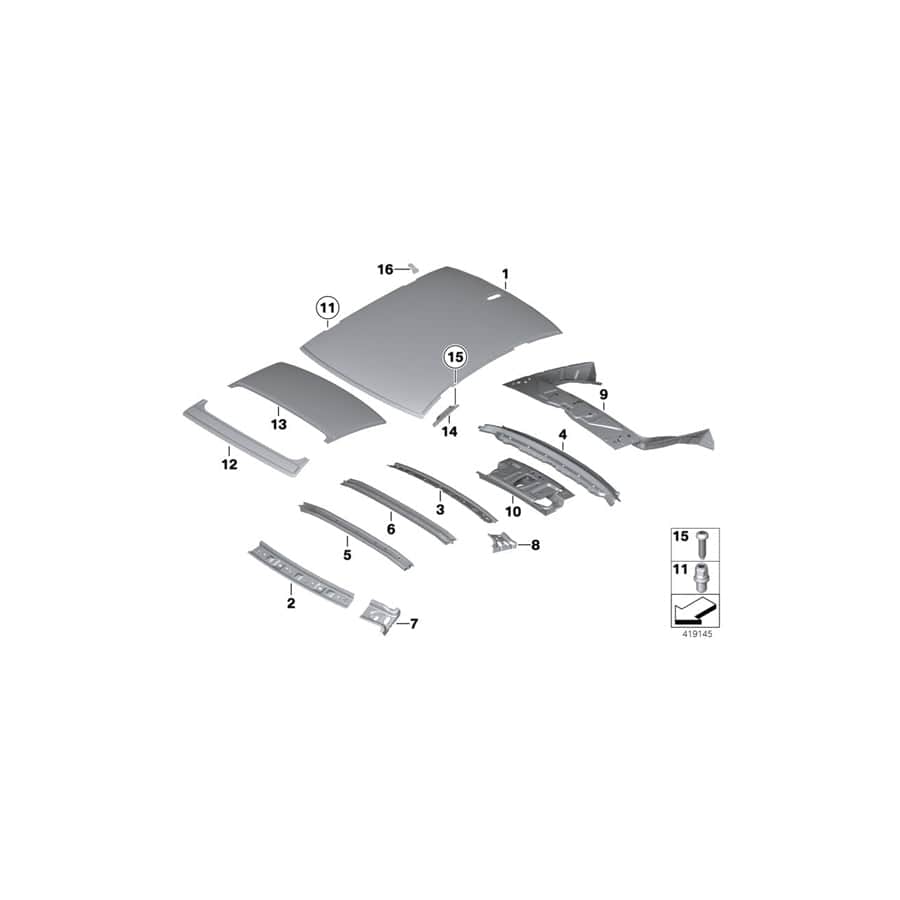 Genuine BMW 41217204434 F01 F04 Connector, Windshield Cowl,Lateral,Right (Inc. 730d, 750Li & 750LiX 4.4) | ML Performance UK Car Parts