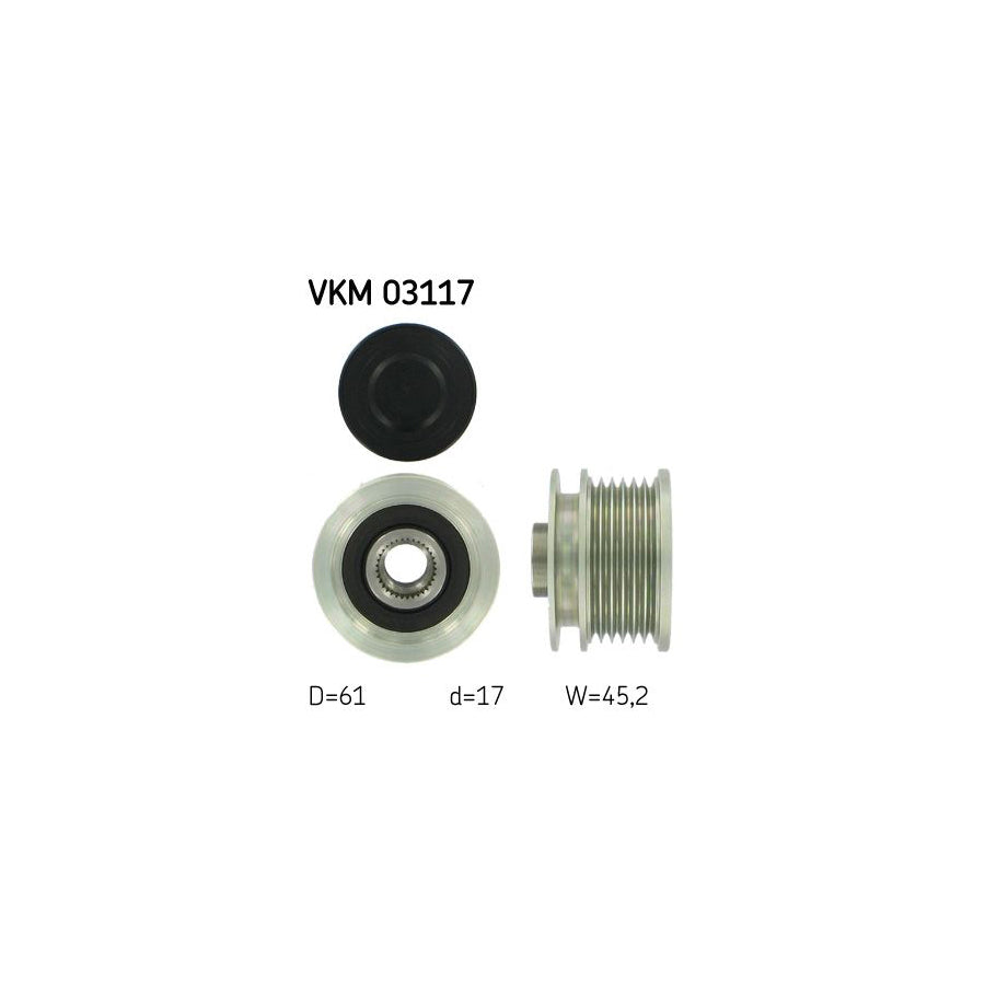 Skf Vkm 03117 Alternator Freewheel Clutch | ML Performance UK Car Parts